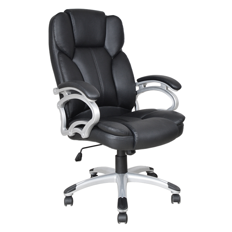 Black High Back Fixed Pad Armrest Executive Office Seat (Y-2825)