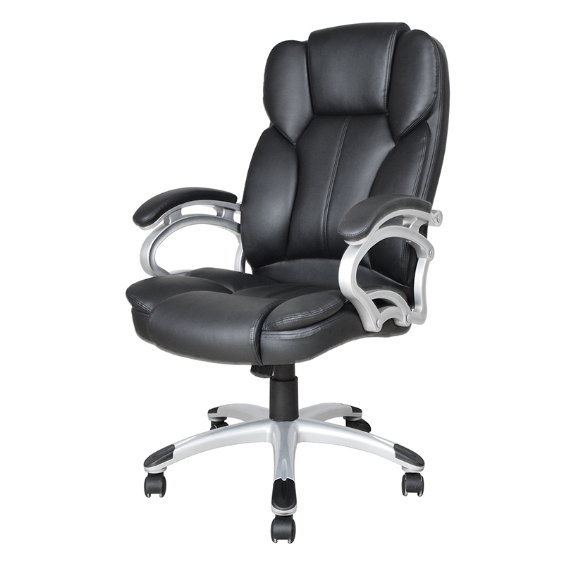 Black High Back Fixed Pad Armrest Executive Office Seat (Y-2825)