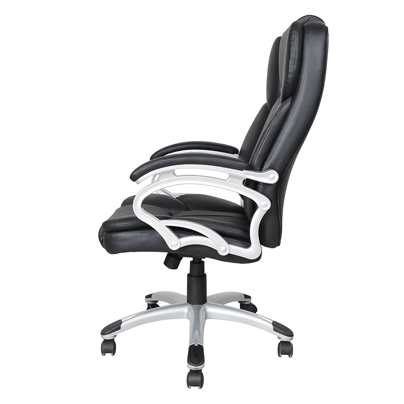 Black High Back Fixed Pad Armrest Executive Office Seat (Y-2825)