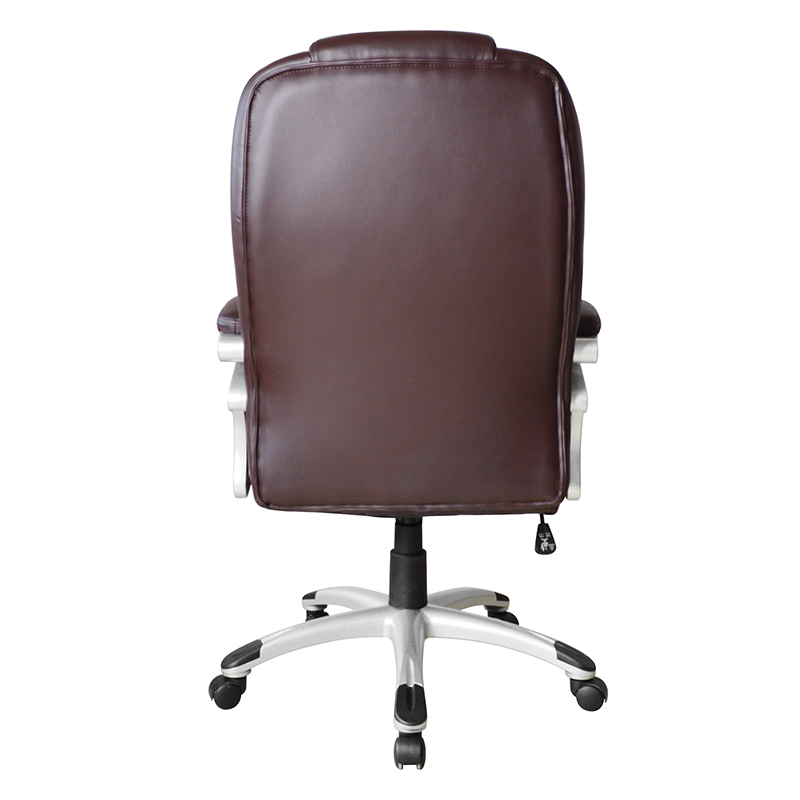 Brown High Back Fixed Pad Armrest Executive Office Seat (Y-2825)