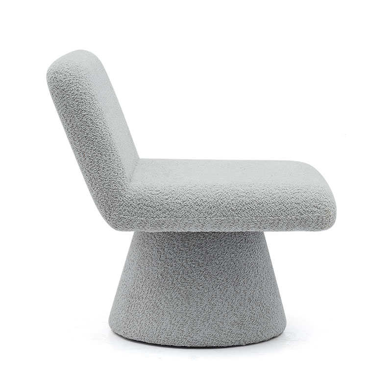 Modern Grey Upholstered Swivel Lounge Accent Chair Fabric Living Room Single Sofa Chair(GY-642)