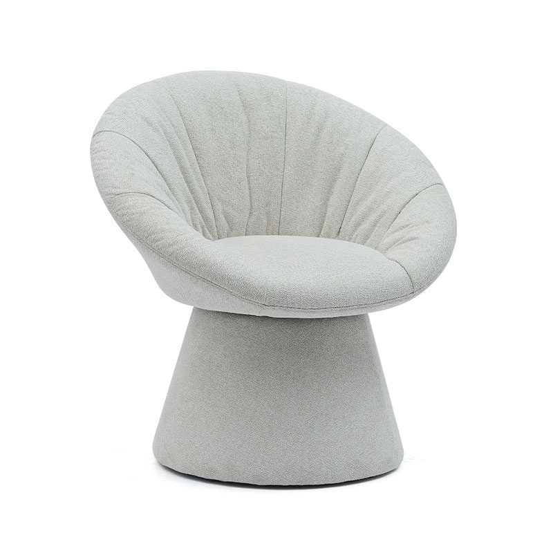Simple Stylish Italian Rotating Dining Chair Round Base Armchair Leisure Chair for Living Room Hotel(GY-644)
