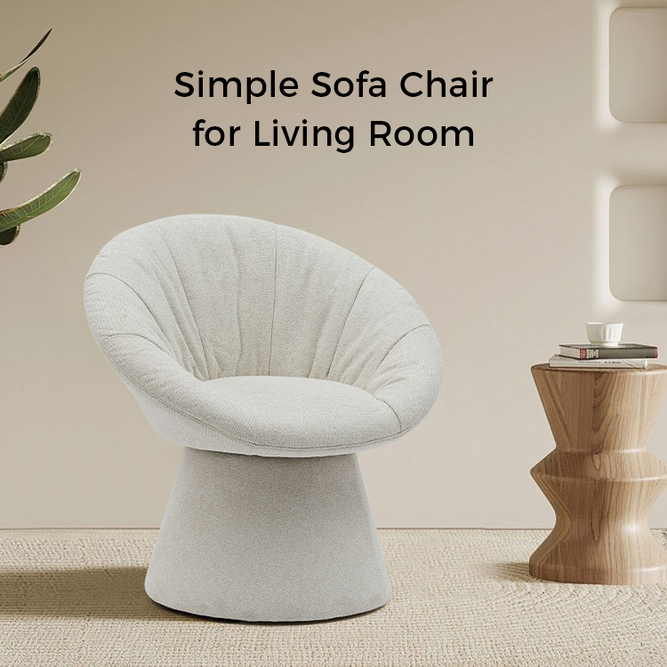 Simple Stylish Italian Rotating Dining Chair Round Base Armchair Leisure Chair for Living Room Hotel(GY-644)