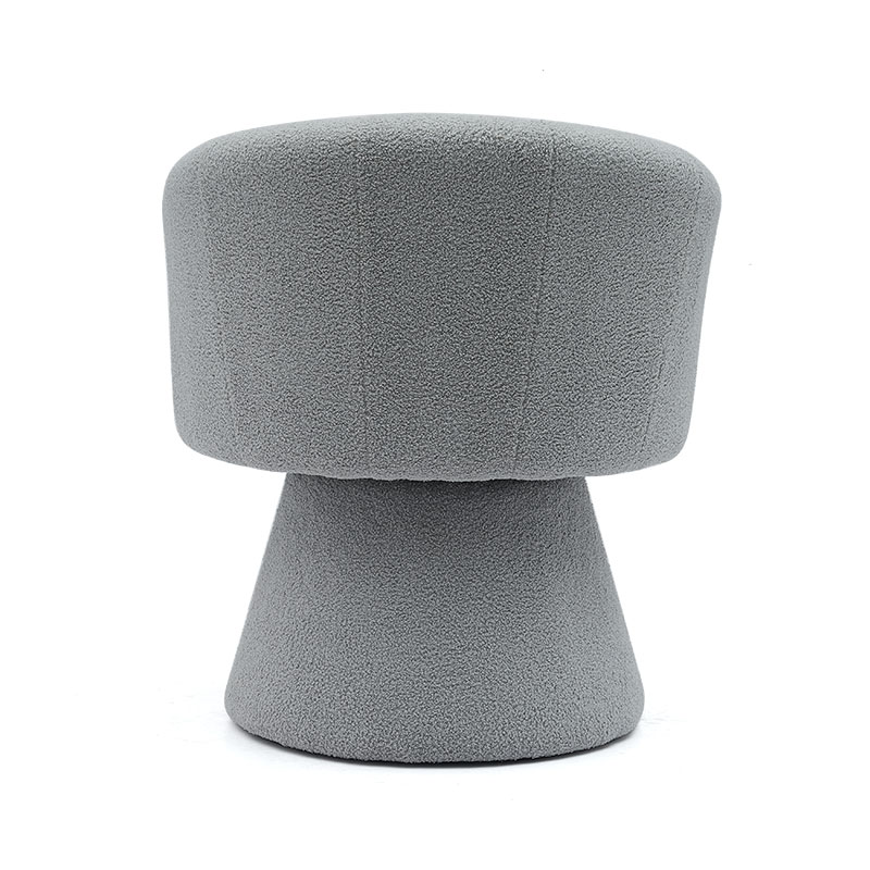 Grey Indoor Leisure Style Comfortable Thicken Seat Cushion Swivel Hotel Accent Chaise Lounge Chair Armchair for Living Room(GY-646)