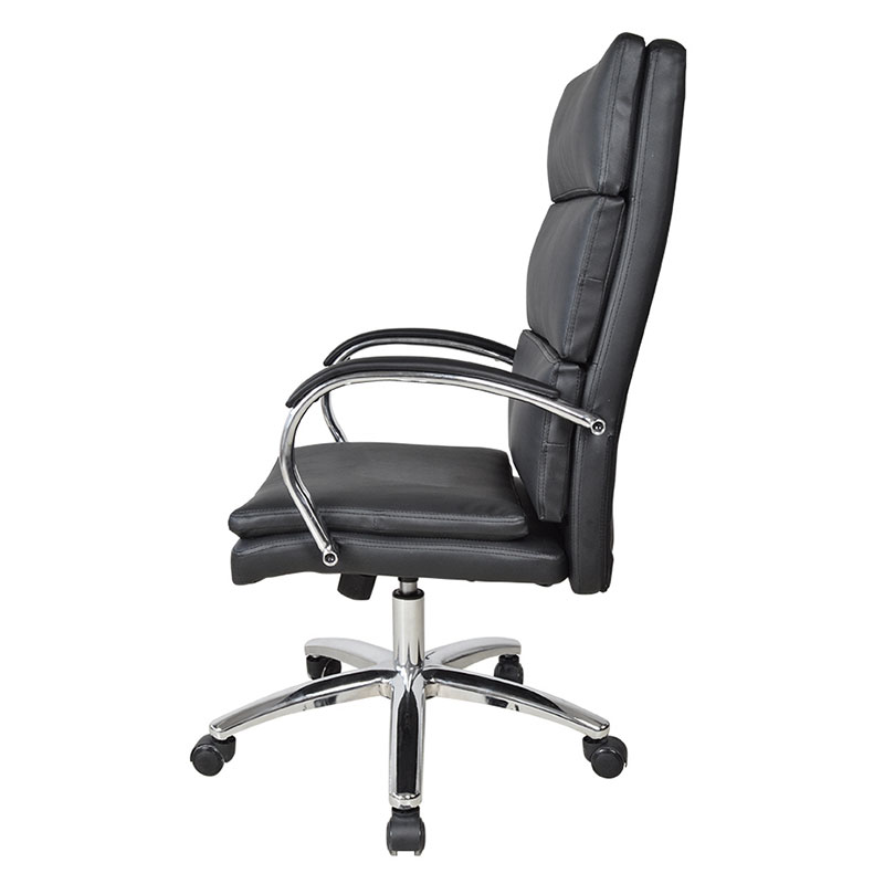 High Back Chrome Pad Armrest Executive Office Chair (M-6114)