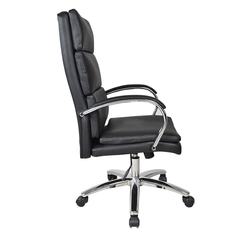 High Back Chrome Pad Armrest Executive Office Chair (M-6114)