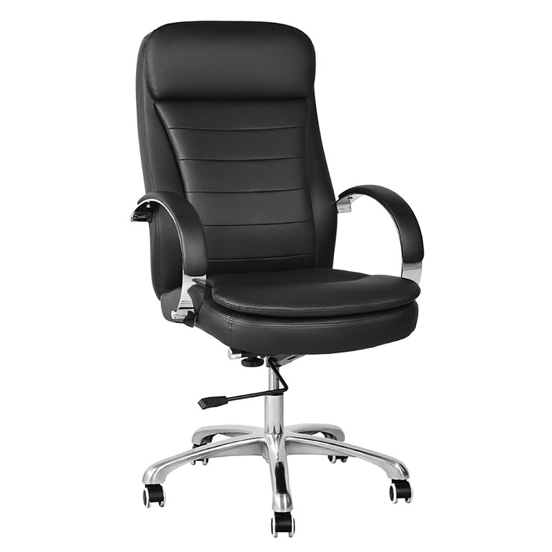 High Back PU Swivel Executive Office Chair with Chrome Armrest (M-6115)
