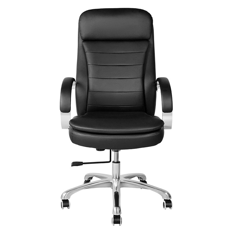 High Back PU Swivel Executive Office Chair with Chrome Armrest (M-6115)