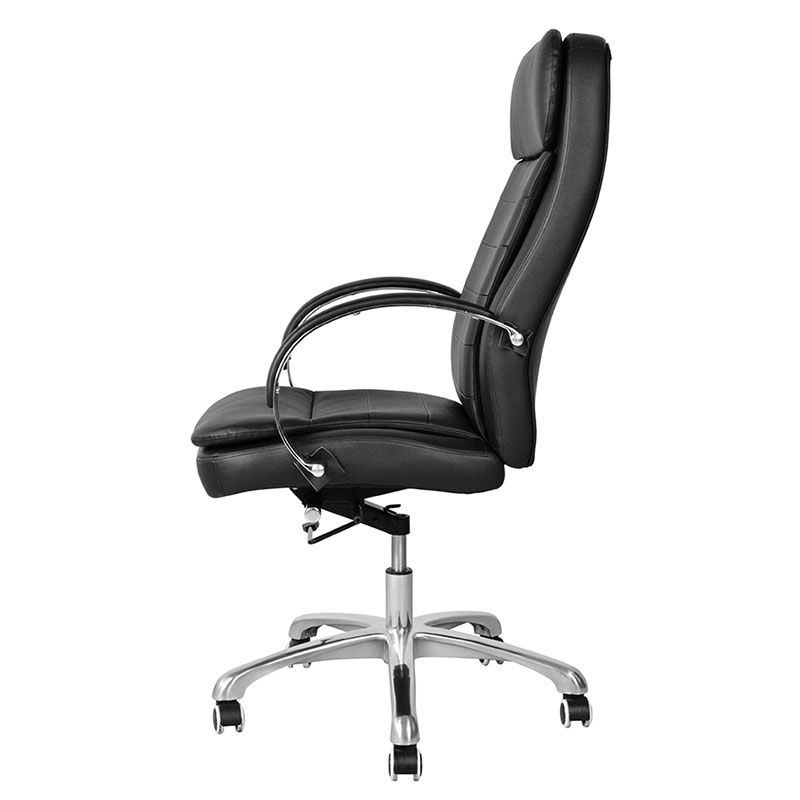 High Back PU Swivel Executive Office Chair with Chrome Armrest (M-6115)