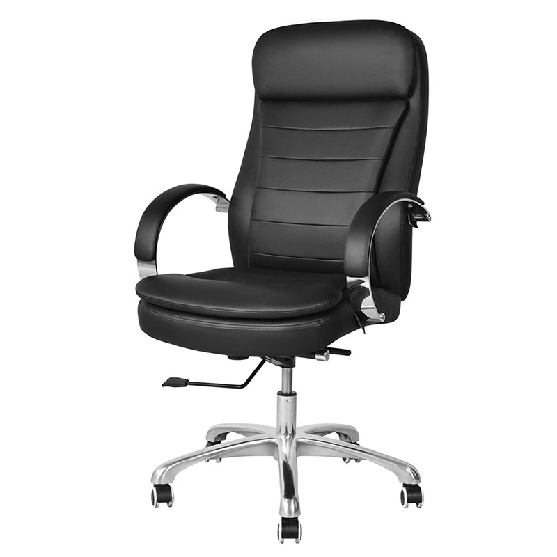 High Back PU Swivel Executive Office Chair with Chrome Armrest (M-6115)