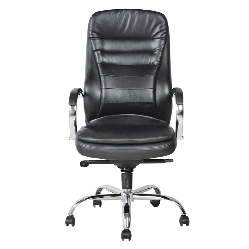 Ergonomic Manager Office Chair with Chrome Pad Armrest(M-6117)