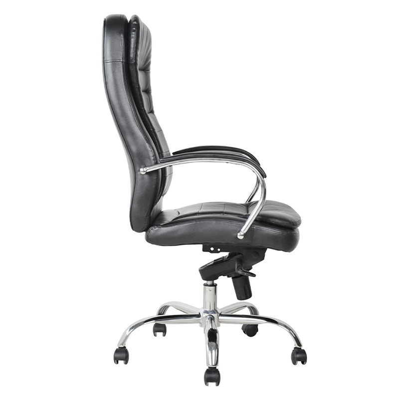 Ergonomic Manager Office Chair with Chrome Pad Armrest(M-6117)