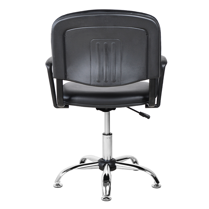 Low Back PU Metal Armrest Salon Chair with Chrome Glide (M-6118)