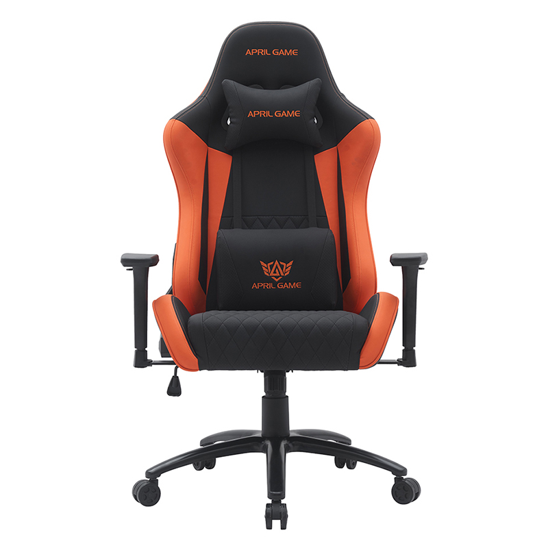 Orange Modern Swivel Gaming Chair with Adjustable 3D Armrests(T-7122)