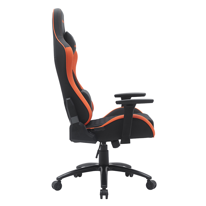 Orange Modern Swivel Gaming Chair with Adjustable 3D Armrests(T-7122)