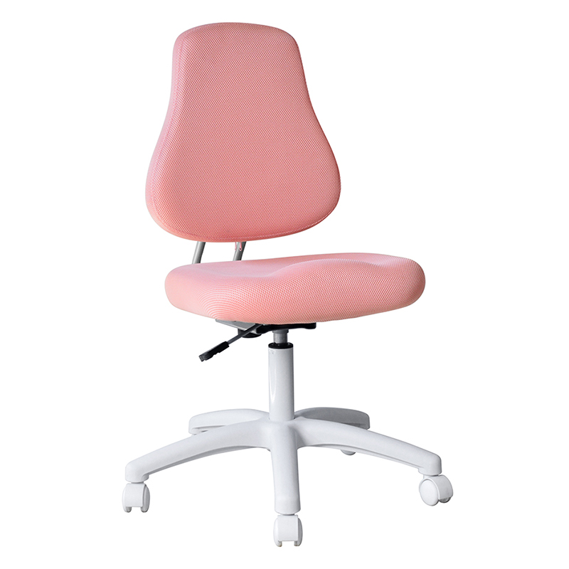 Pink Fabric Armless Staff Task Chair with Nylon Base（M-6122)