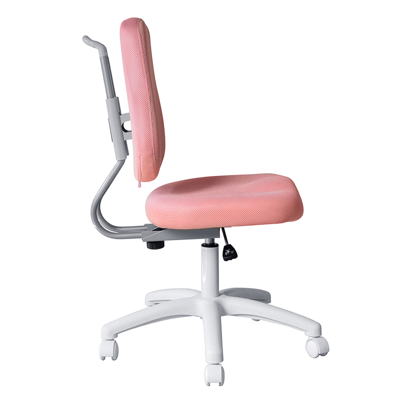 Pink Fabric Armless Staff Task Chair with Nylon Base（M-6122)
