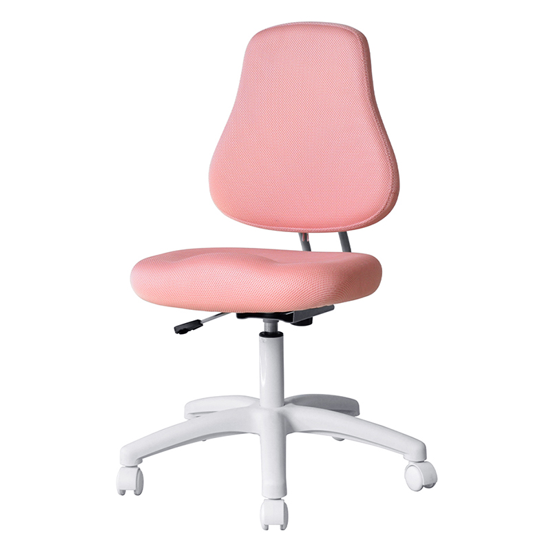 Pink Fabric Armless Staff Task Chair with Nylon Base（M-6122)