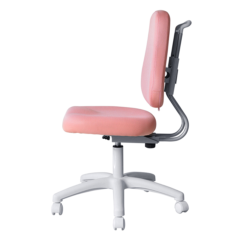 Pink Fabric Armless Staff Task Chair with Nylon Base（M-6122)