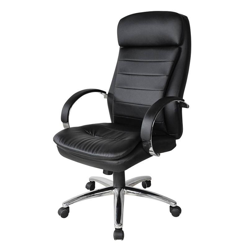 High Back Chrome Pad Armrest Executive Office Chair (Y-2820)