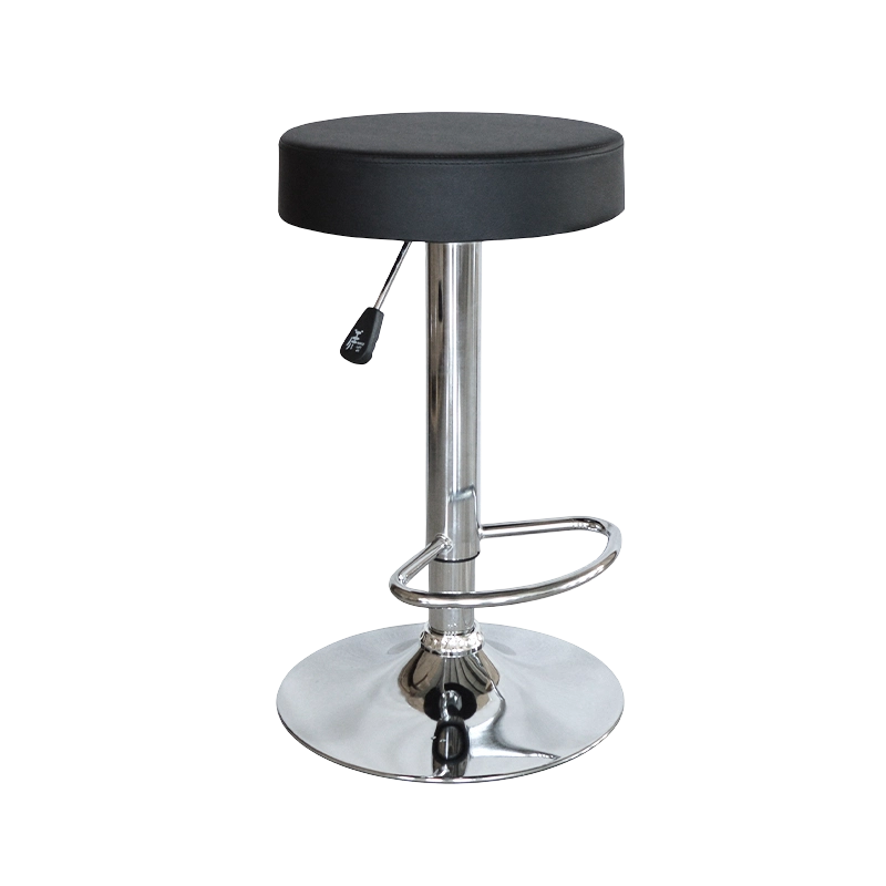 Black PU Round Seat Swivel Lift Bar Stool(GY-1000)