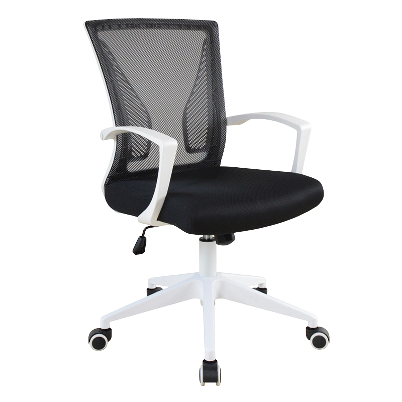 White Ergonomic PP Armrest Mesh Task Chair for Home Office（W-9107)