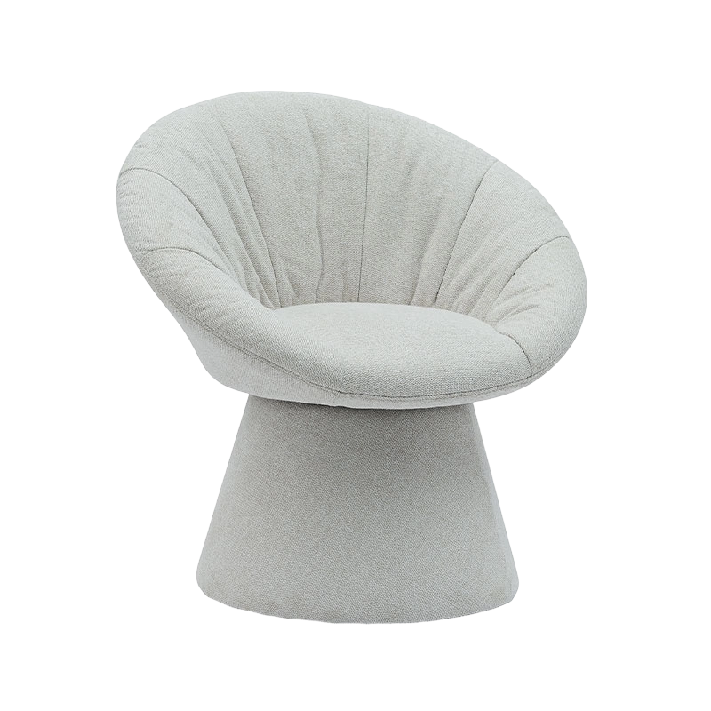 Simple Stylish Italian Rotating Dining Chair Round Base Armchair Leisure Chair for Living Room Hotel(GY-644)