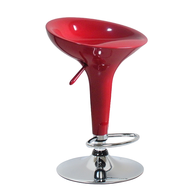 Red ABS Plastic Swivel Lift Bar Stool Chair (GY-901)