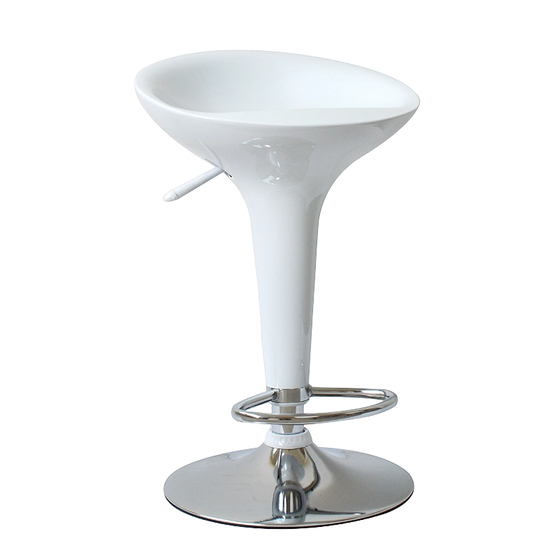 White ABS Plastic Swivel Lift Bar Stool Chair (GY-901)